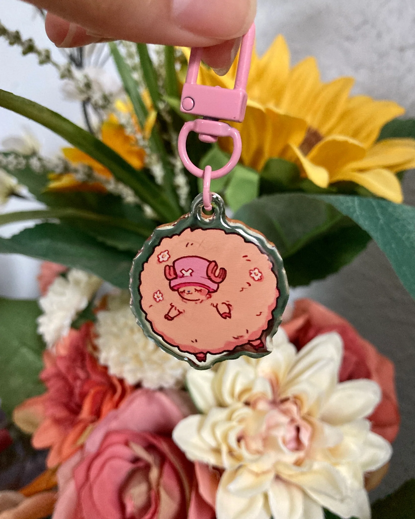 Puffball Chopper Keychain by Aokkun