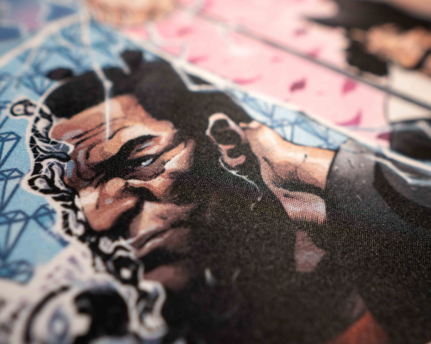 close up image of a character with an intense gaze