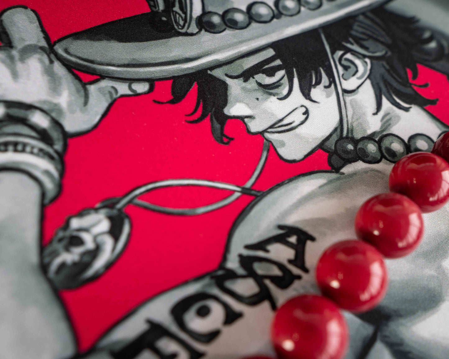 closeup of one of the two friends, smile and wearing a hat