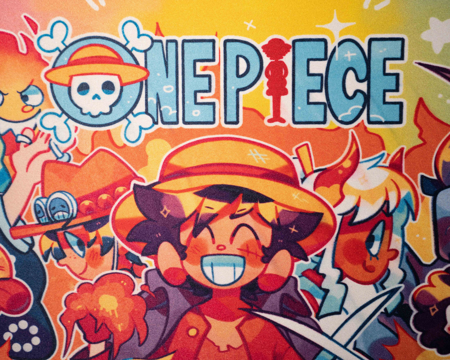 zoomed in image of luffy