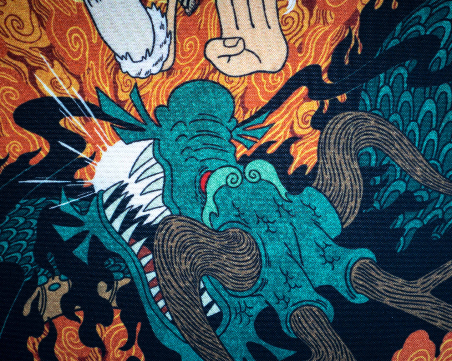dragon firing a blast breath