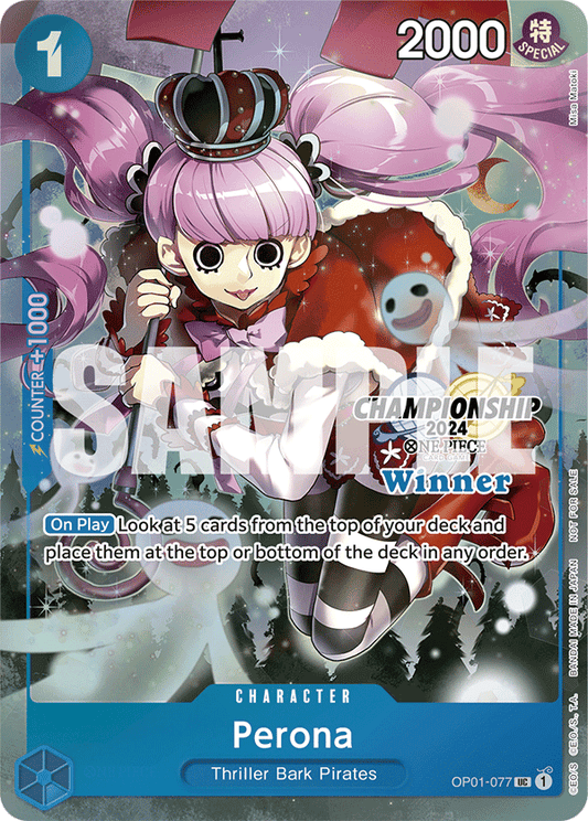 Perona [OP01-077] Championship 2024 Winner Pack Sep-Oct