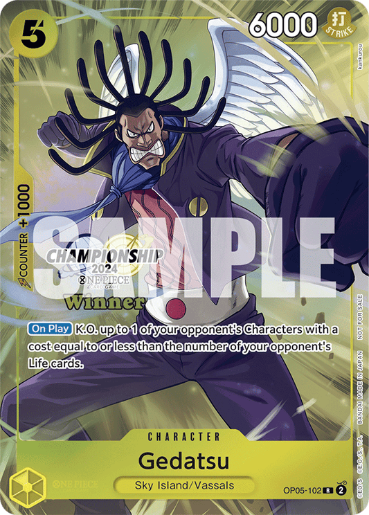 Gedatsu [OP05-102] Championship 2024 Winner Pack Sep-Oct