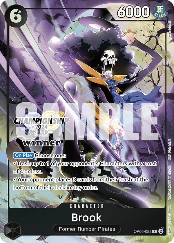 Brook [OP06-092] Championship 2024 Winner Pack Sep-Oct