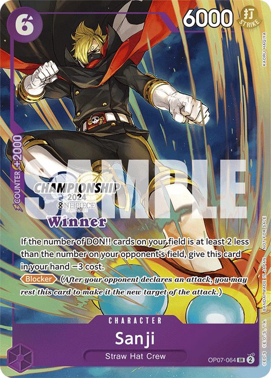 Sanji [OP07-064] Championship 2024 Winner Pack Sep-Oct