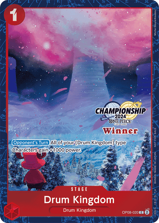 Drum Kingdom [OP08-020] Championship 2024 Winner Pack Sep-Oct