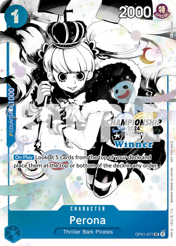 Perona [OP01-077] Championship 2024 Winner Pack Dec-Jan