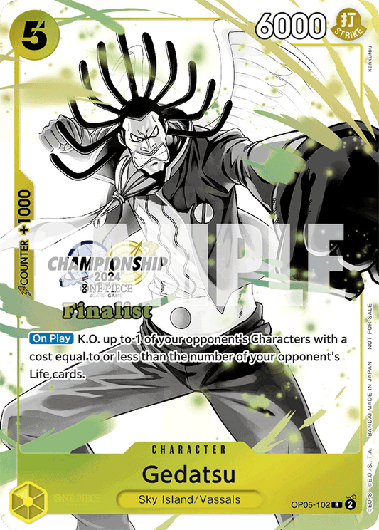 Gedatsu [OP05-102] Championship 2024 Finalist Pack Dec-Jan