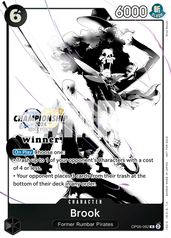 Brook [OP06-092] Championship 2024 Winner Pack Dec-Jan