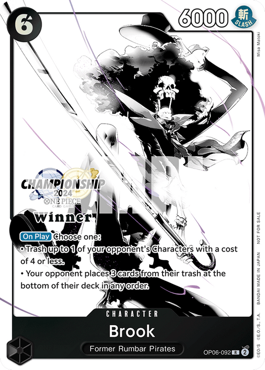 Brook [OP06-092] Championship 2024 Winner Pack Dec-Jan