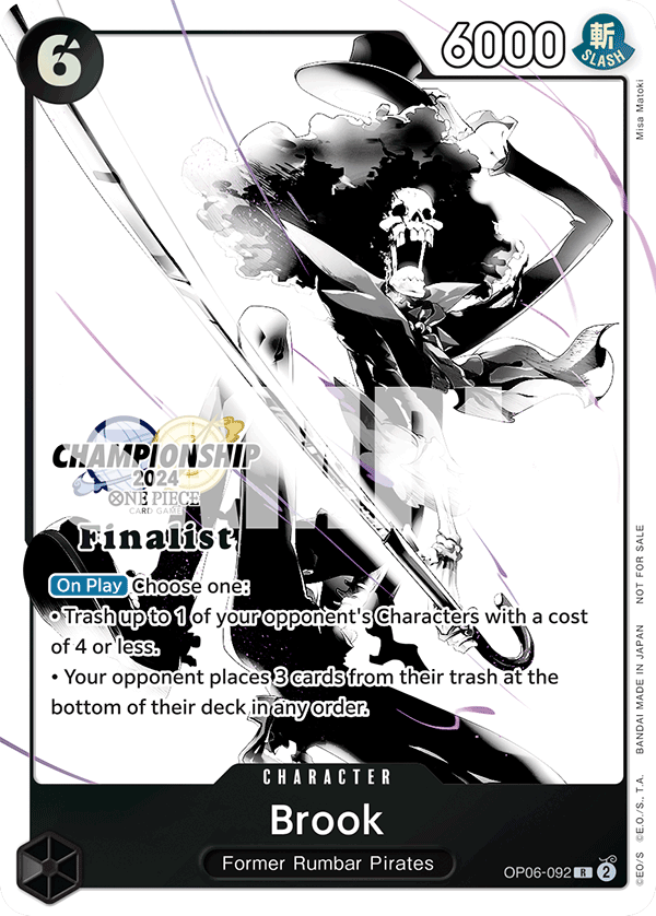 Brook [OP06-092] Championship 2024 Finalist Pack Dec-Jan