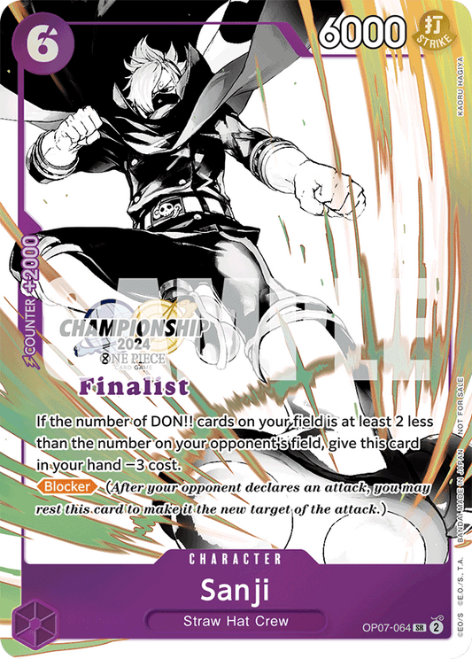 Sanji [OP07-064] Championship 2024 Finalist Pack Dec-Jan