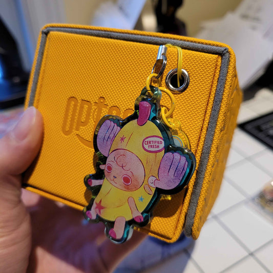 Banana Deer Rainbow Acrylic Keychain