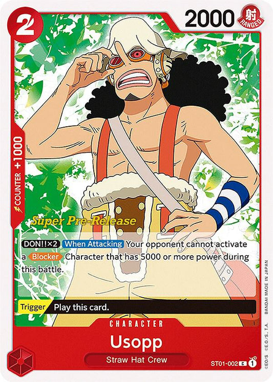 Usopp [ST01-002] Starter Deck 01 - Straw Hat Crew - Super Pre-Release