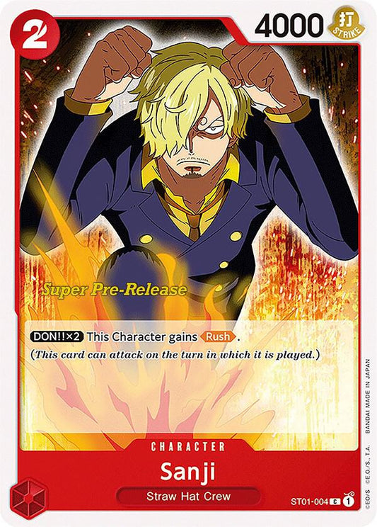 Sanji [ST01-004] Starter Deck 01 - Straw Hat Crew - Super Pre-Release