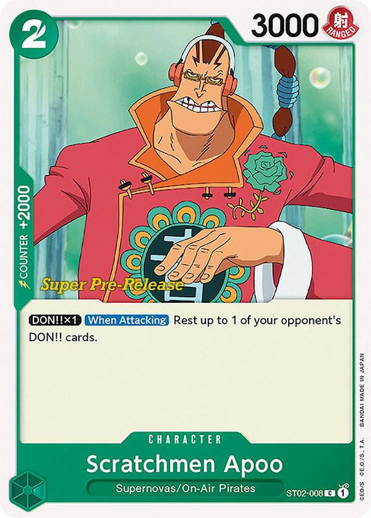 Scratchmen Apoo [ST02-008] Starter Deck 02 - Worst Generation - Super Pre-Release