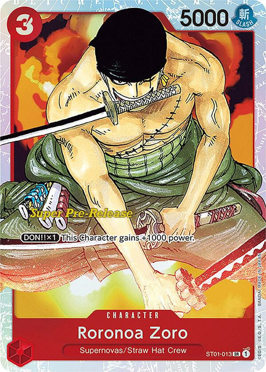 Roronoa Zoro [ST01-013] Starter Deck 01 - Straw Hat Crew - Super Pre-Release