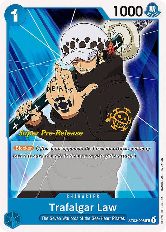 Trafalgar Law [ST03-008] Starter Deck 03 - The Seven Warlords of the Sea - Super Pre-Release