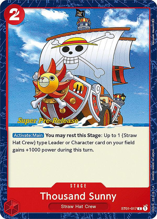 Thousand Sunny [ST01-017] Starter Deck 01 - Straw Hat Crew - Super Pre-Release