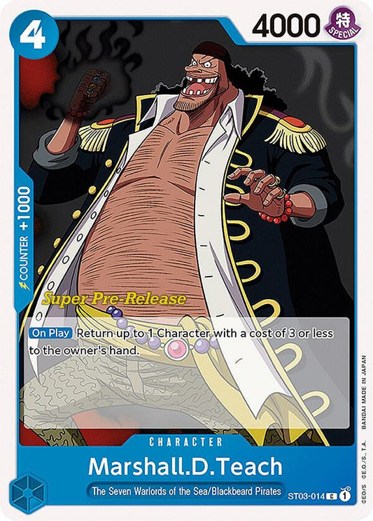 Marshall.D.Teach [ST03-014] Starter Deck 03 - The Seven Warlords of the Sea - Super Pre-Release