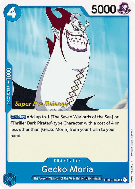 Gecko Moria [ST03-004] Starter Deck 03 - The Seven Warlords of the Sea - Super Pre-Release