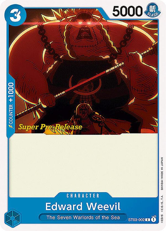 Edward Weevil [ST03-002] Starter Deck 03 - The Seven Warlords of the Sea - Super Pre-Release