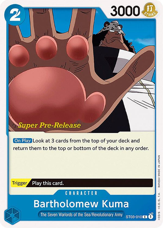 Bartholomew Kuma [ST03-010] Starter Deck 03 - The Seven Warlords of the Sea - Super Pre-Release