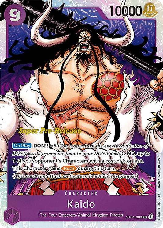 Kaido [ST04-003] Starter Deck 04 - Animal Kingdom Pirates - Super Pre-Release