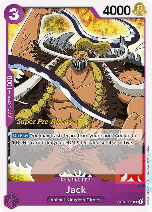 Jack [ST04-008] Starter Deck 04 - Animal Kingdom Pirates - Super Pre-Release