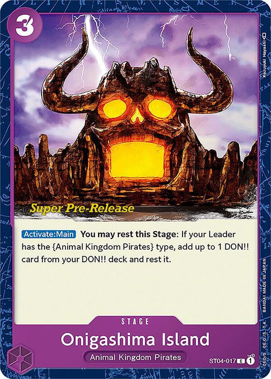 Onigashima Island [ST04-017] Starter Deck 04 - Animal Kingdom Pirates - Super Pre-Release