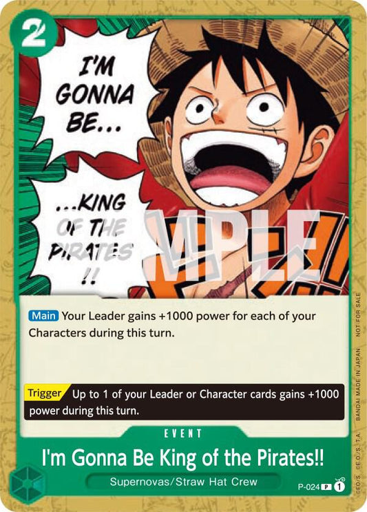 I'm Gonna Be King of the Pirates!! [P-024] Pirates Party Vol. 1