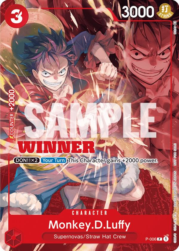 Monkey.D.Luffy [P-006] Tournament Pack Vol. 1 Winner