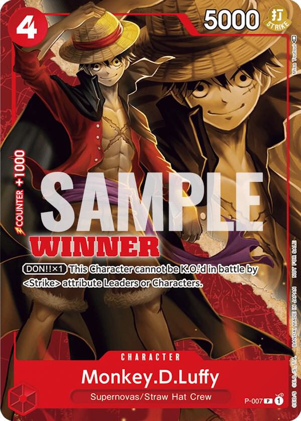 Monkey.D.Luffy [P-007] Tournament Pack Vol. 1 Winner