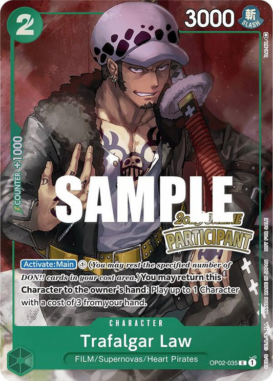 Trafalgar Law [OP02-035] Online Regionals 2023 Wave 1 Participation Pack