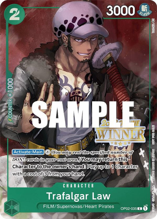 Trafalgar Law [OP02-035] Online Regionals 2023 Wave 1 Winner Pack