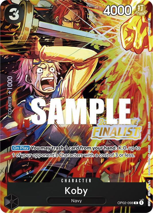 Koby [OP02-098] Offline Regionals 2023 Wave 1 Finalist Pack