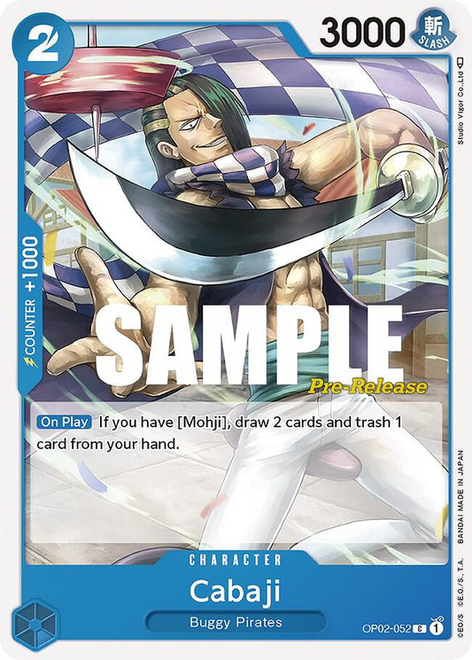 Cabaji [OP02-052] OP02 Paramount War - Pre-release Pack
