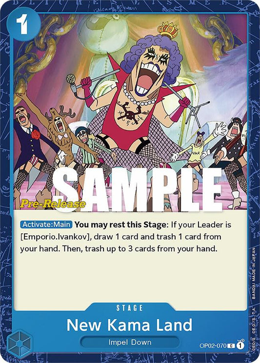 New Kama Land [OP02-070] OP02 Paramount War - Pre-release Pack