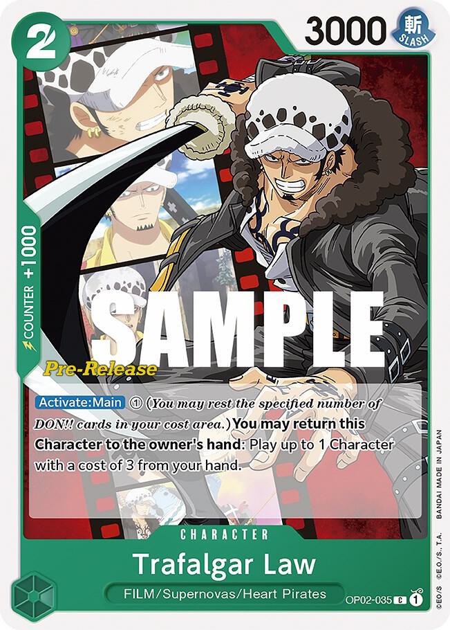 Trafalgar Law [OP02-035] OP02 Paramount War - Pre-release Pack