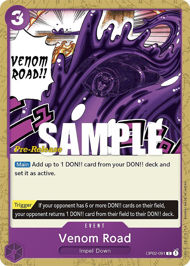 Venom Road [OP02-091] OP02 Paramount War - Pre-release Pack