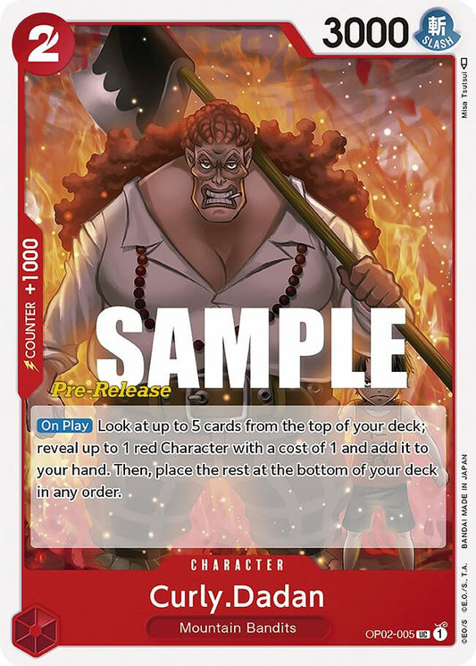 Curly.Dadan [OP02-005] OP02 Paramount War - Pre-release Pack