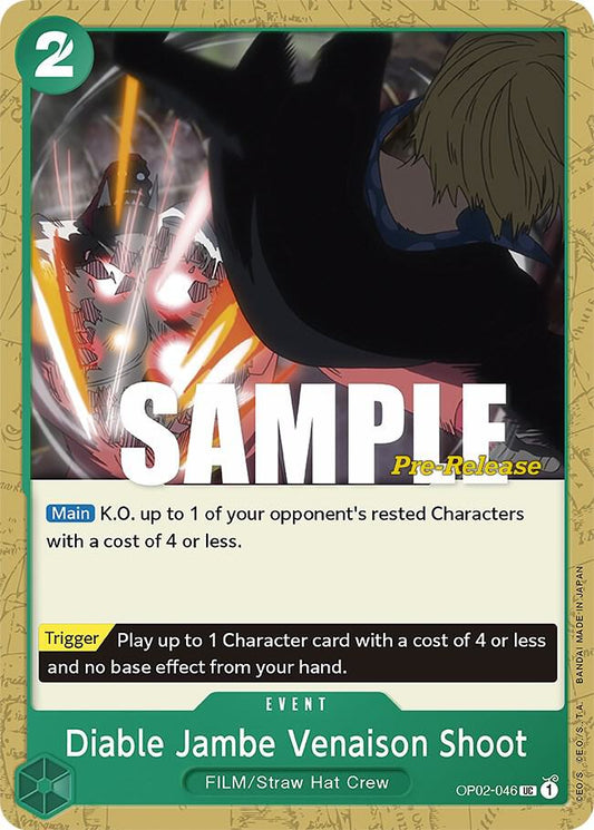 Diable Jambe Venaison Shoot [OP02-046] OP02 Paramount War - Pre-release Pack