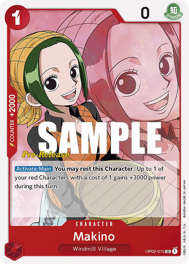 Makino [OP02-015] OP02 Paramount War - Pre-release Pack