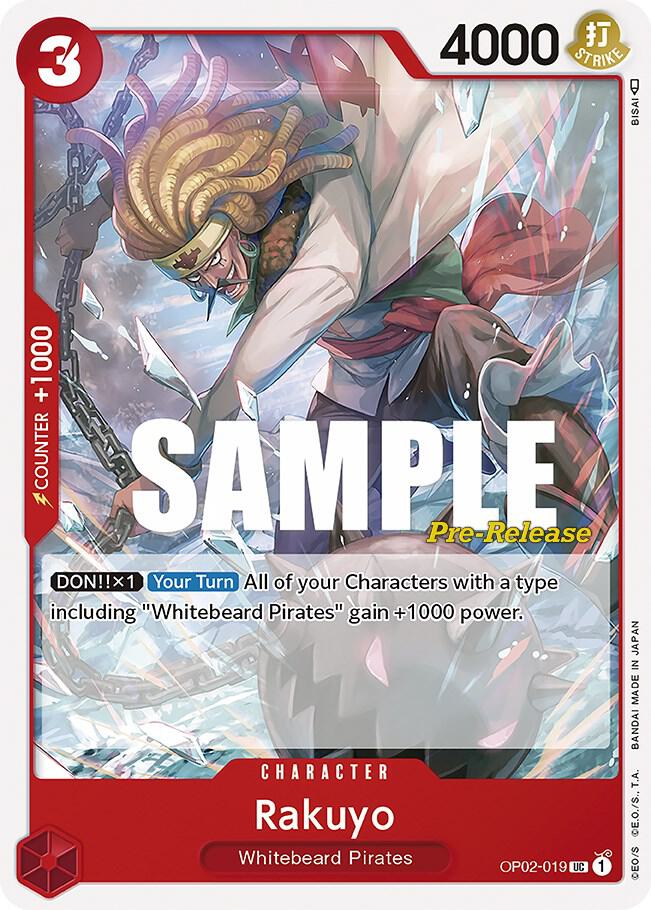 Rakuyo [OP02-019] OP02 Paramount War - Pre-release Pack