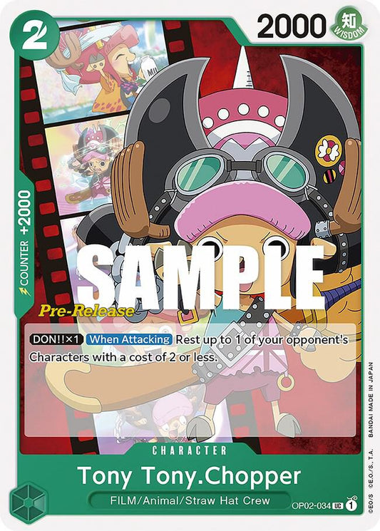 Tony Tony.Chopper [OP02-034] OP02 Paramount War - Pre-release Pack