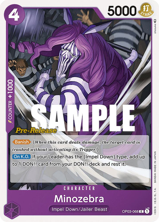 Minozebra [OP03-068] OP03 Pillars of Strength - Pre-release Pack