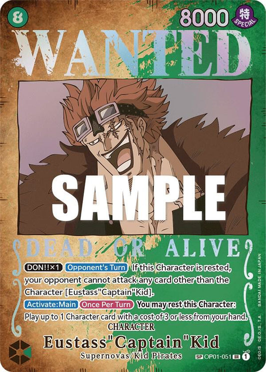 Eustass"Captain"Kid (SP) [OP01-051] OP03  - Pillars of Strength