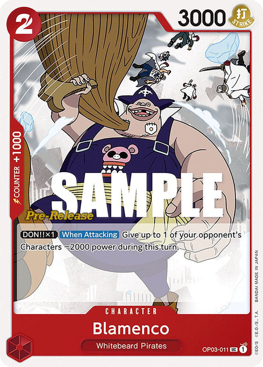 Blamenco [OP03-011] OP03 Pillars of Strength - Pre-release Pack
