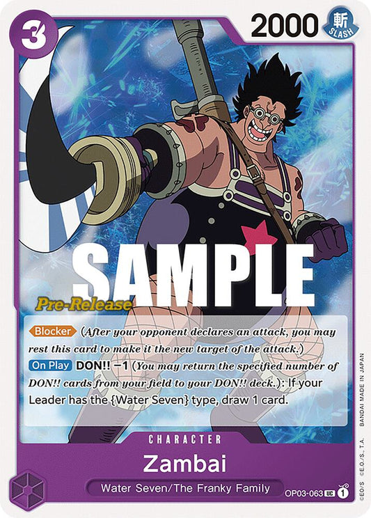 Zambai [OP03-063] OP03 Pillars of Strength - Pre-release Pack