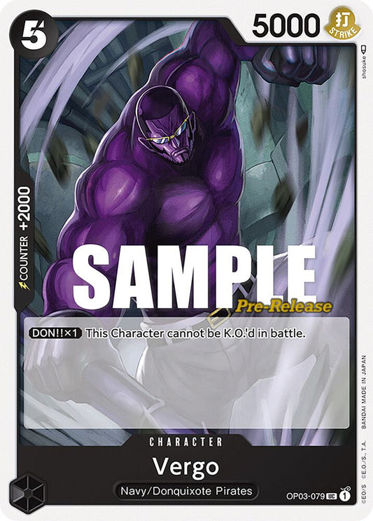 Vergo [OP03-079] OP03 Pillars of Strength - Pre-release Pack